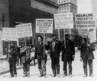 Aturats protestant en la primera meitat del segle XX.