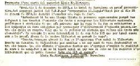Carta de Xirinacs de 1973 anunciando el inicio de la huelga de hambre reproducida en una hoja clandestina.