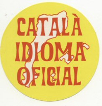 Català Idioma Oficial. Adhesiu.