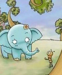 Elefant i formiga.