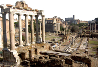 Forum romà des del Campidoglio.