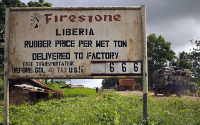Liberia, cartel de la Firestone.