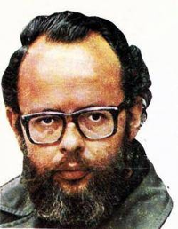 Lluís Maria Xirinacs. Foto de campaña del BEAN, 1979.