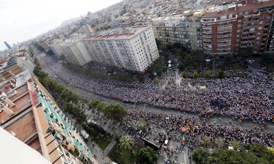 Manifestación de la Diada Nacional de Cataluña.