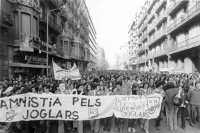 Manifestació en suport als Joglars. Font: Els Joglars.
