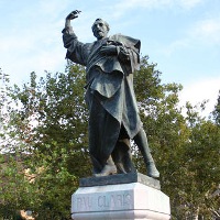 Monumento a Pau Clarís en el Paseo de Lluís Companys de Barcelona.