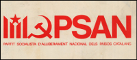 PSAN, Partit Socialista d'Alliberament Nacional dels Països Catalans. Logotip.