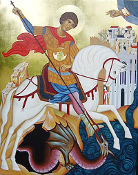 Sant Jordi mártir. Icono de Calabria.