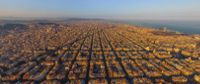 Eixample de Barcelona, vista aérea.