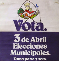 Eleccions municipales de 1979. Cartel de propaganda.