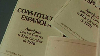 Ejemplares de la Constitución Española de 1978.