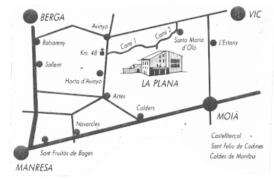 Fundación La Plana. Ubicación.