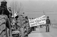 Tractorada de Unió de Pagesos de 1978. Fuente: Josep Maria Montaner (Nació Digital).